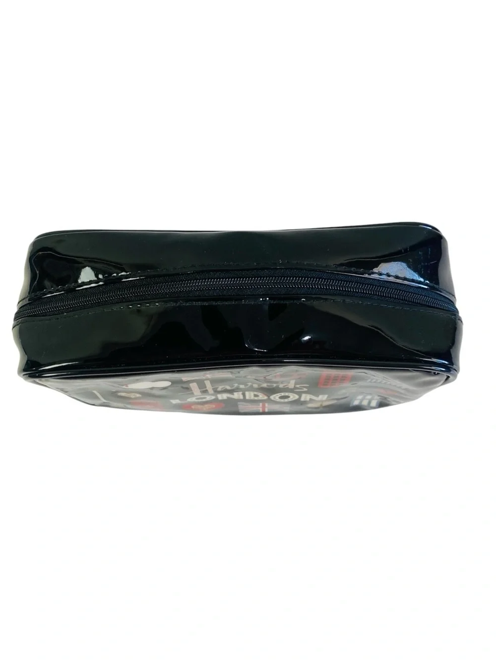 Harrods Multi Glitter London Cosmetic Travel Bag 5“ x 7“ x 2.5“